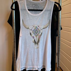 CHASER Brand Aztec Skull Tank